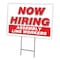 Signmission Now Hiring Assembly Line Workers Yard & Stake outdoor plastic coroplast, 1216-ASSEMBLY LINE WORKERS C-1216-DS-ASSEMBLY LINE WORKERS - alternate 1